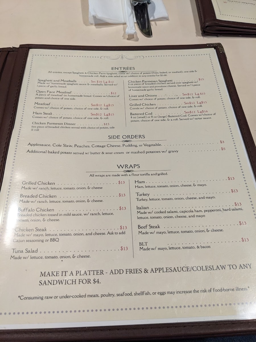 Earlystown Diner Menu - Image 4