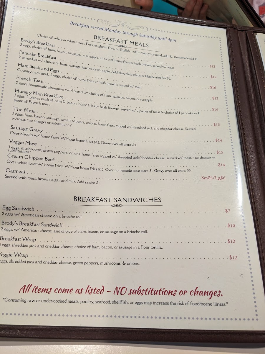 Earlystown Diner Menu - Image 5